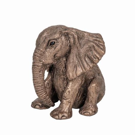Jumbo - Playful Baby Elephant  - Bronze Sculpture - Harriet Dunn HD117