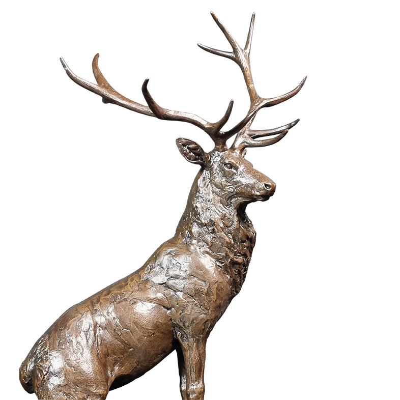 Highlander - Bronze Stag Sculpture - Michael Simpson 1135