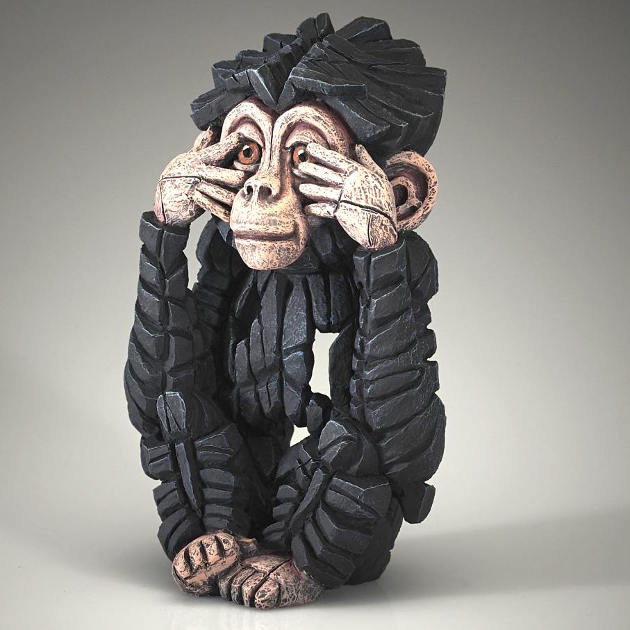 Baby Chimpanzee - See No Evil - EDGE Sculpture ED44 - Matt Buckley