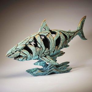 Shark - Verdigris - EDGE Sculpture ED16VG