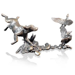 Cocker Spaniel with Mallards - Michael Simpson - Bronze Sculpture 1194