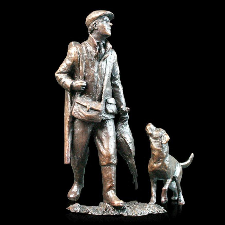 End of the Day (787) in bronze by Michael Simpson
