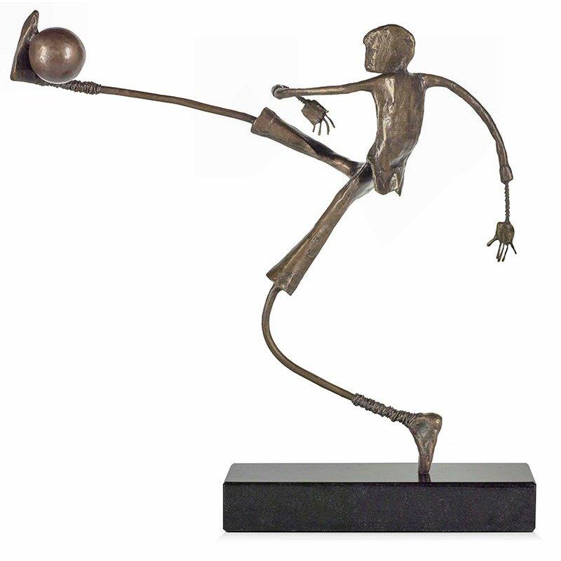 Go For Goal - Bronze Sculpture by Ed Rust - DeMontfort SRUT001