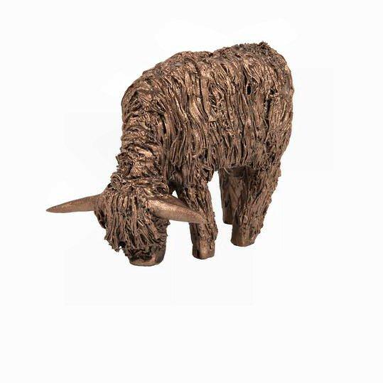 Fiona - Highland Cow - MINIMA Bronze Sculpture Veronica Ballan VBM014