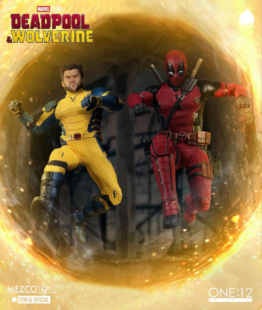 MEZCO - One:12 Collective Deadpool & Wolverine Action Figure 1/12