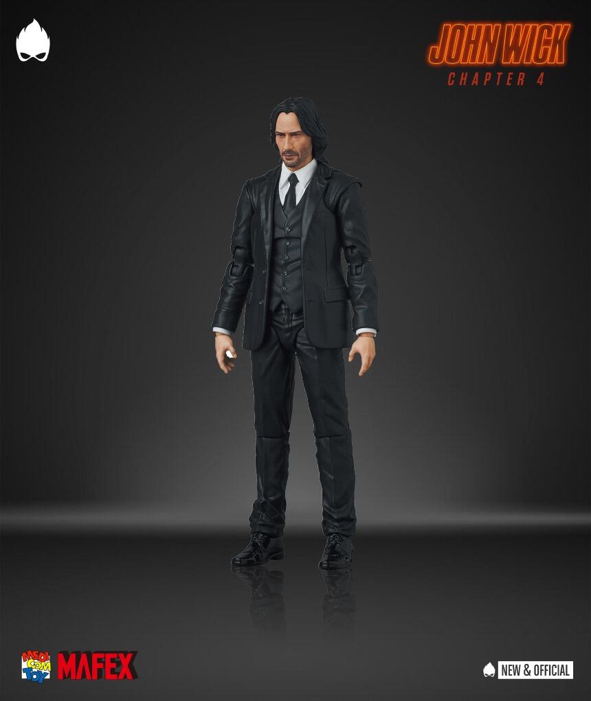 Medicom Mafex John Wick Chapter 4 Action Figure 112 Scale John Wick