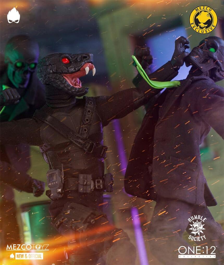 Mezco Toyz Black Skulls One:12 Collective Death Brigade Exclusive