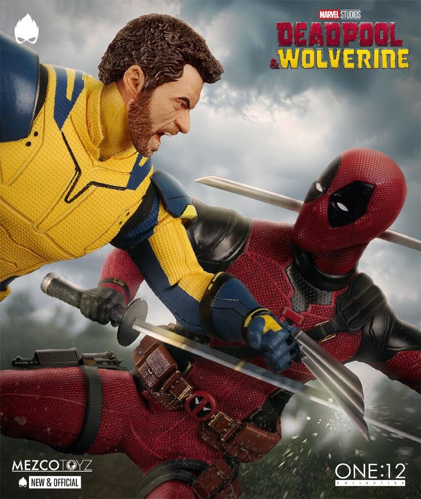 MEZCO - One:12 Collective Deadpool & Wolverine Action Figure 1/12