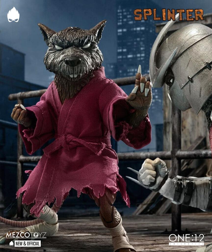 Splinter 12 MEZCO - One:12 Collective Teenage Mutant Ninja Turtles Action Figure 1/ ...