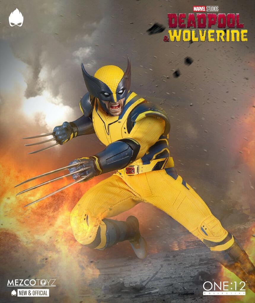 MEZCO - One:12 Collective Deadpool & Wolverine Action Figure 1/12