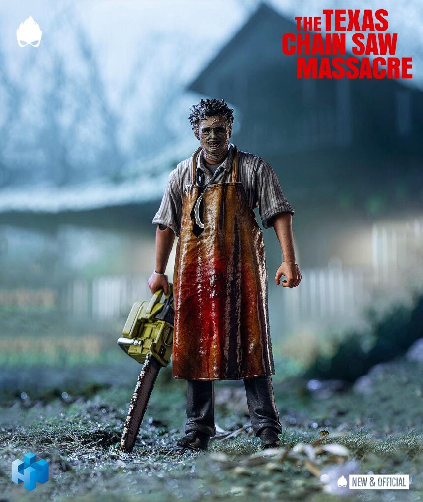 HIYA Toys The Texas Chainsaw Massacre 1974 Exquisite Mini Action Figure 1 18 Scale Leatherface Killing Mask Version