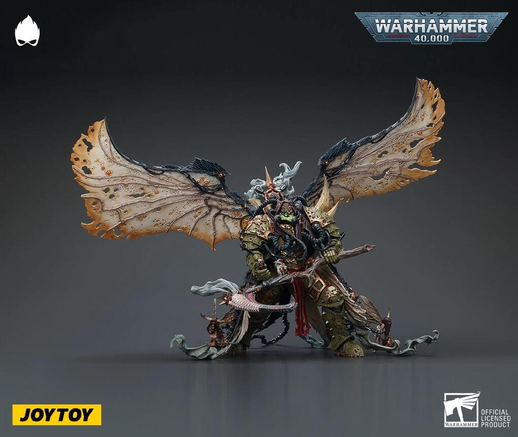 JOYTOY Warhammer 40K Action Figure 1/18 - Chaos Space Marines Legione Nera, Set Da 3 Modelli Da Collezione