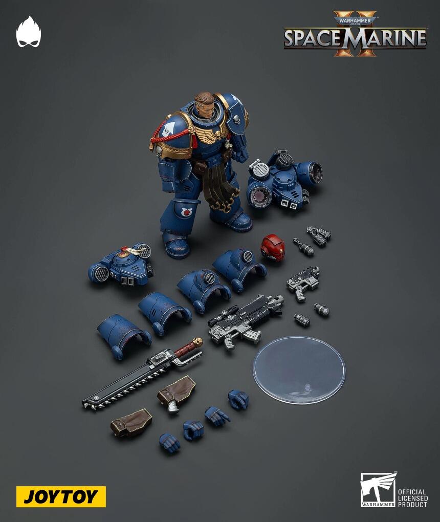 JOYTOY Warhammer 40K 1/18 – Action Figure Ultramarines Sergente Gadriel, Modello Da Collezione Dettagliato - 4