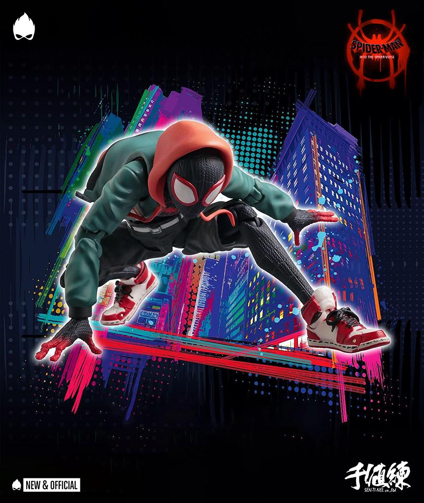 Sentinel Toys - Spider-Man: Into The Spider-Verse SV Action Figure 1/12  Scale Miles Morales (Re-Issue)