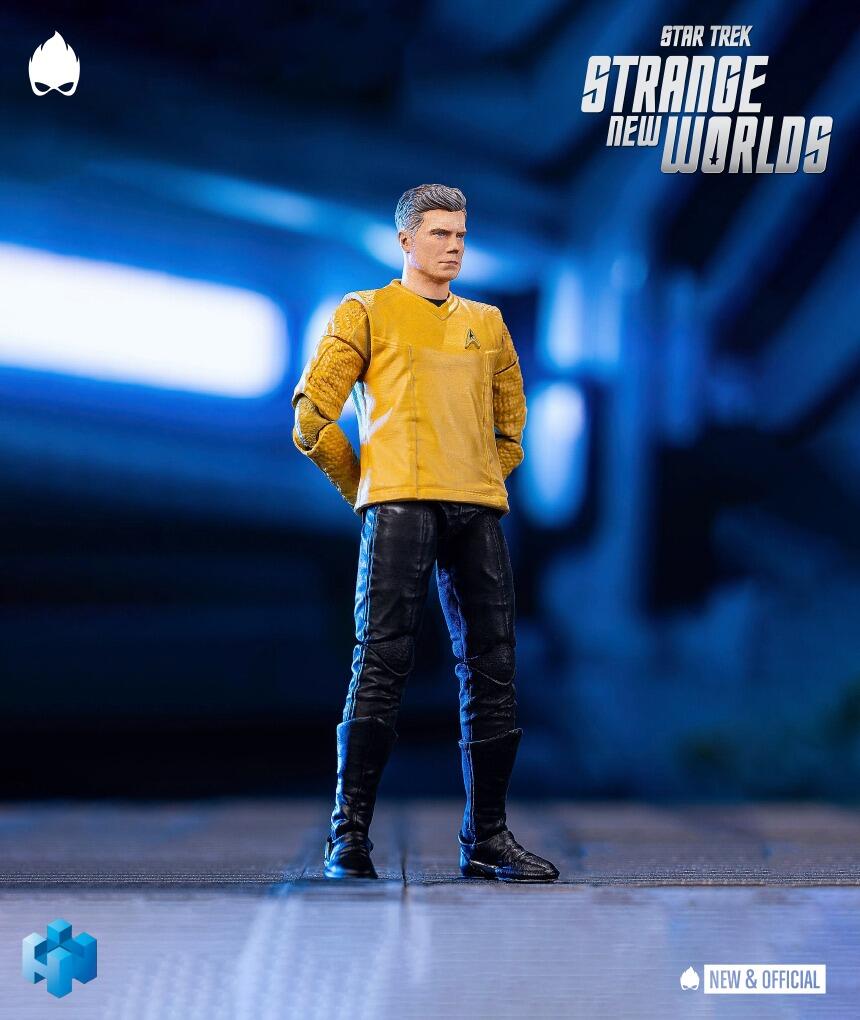 Hiya Toys Star Trek Strange New Worlds Exquisite Mini Action Figure Scale Captain Pike Cm