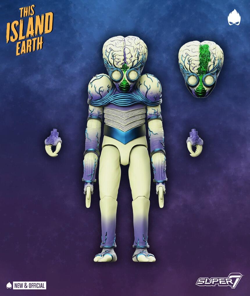 Super This Island Earth Ultimates Wave Action Figure Scale Metaluna Mutant Blue Glow