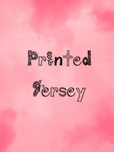 Printed Jersey