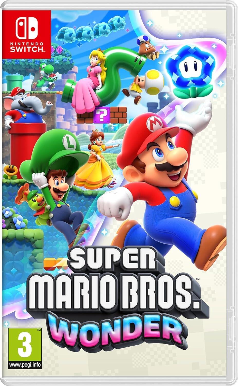 Super Mario Bros Wonder With FREE Sticker Sheet (Switch)