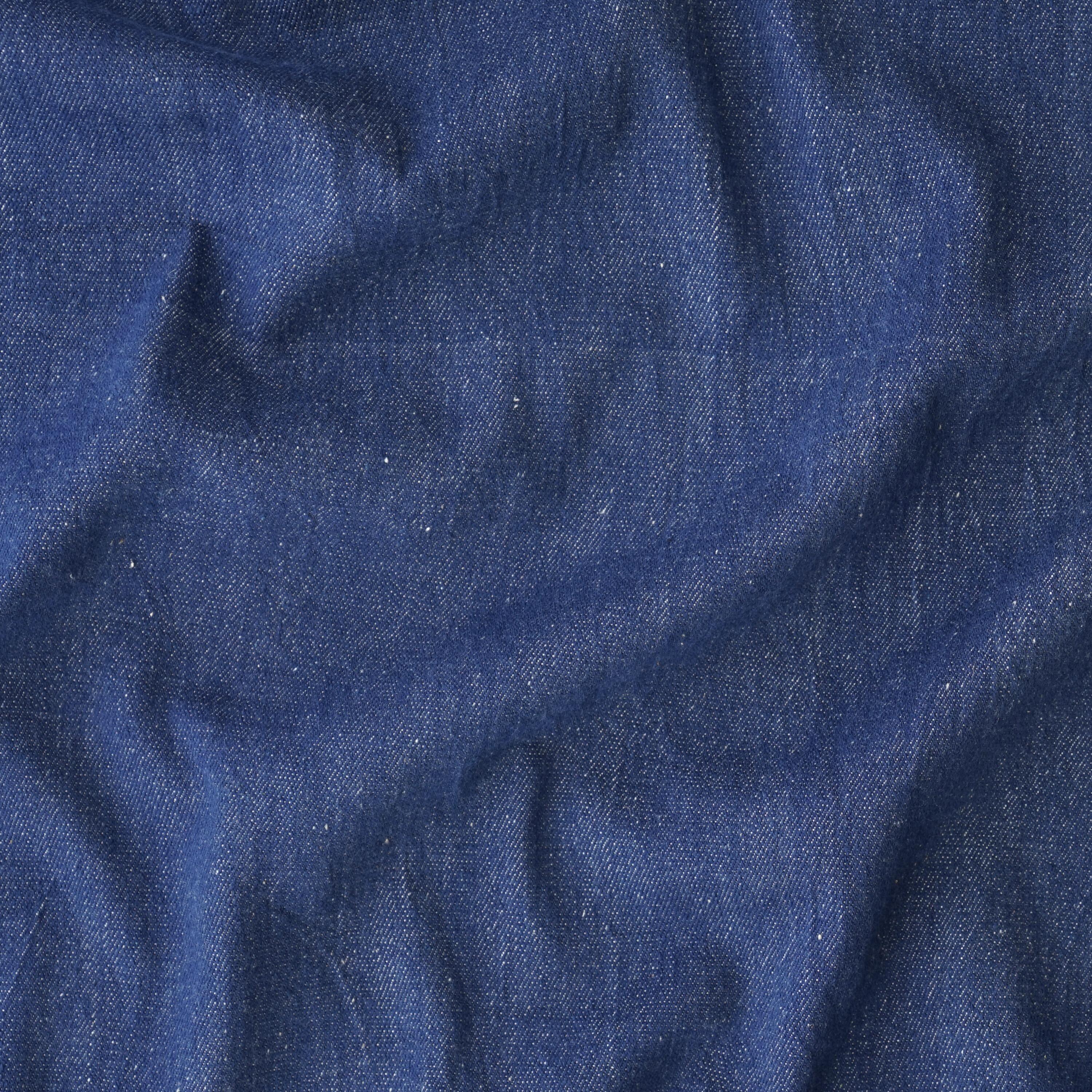 KJC08 - Black Handloom Woven Denim - Organic Cotton - Contrast