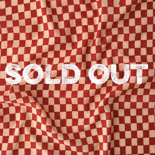 Hand Block-Printed Cotton - Checkers Print - Red Alizarin & White - Contrast - Sold Out