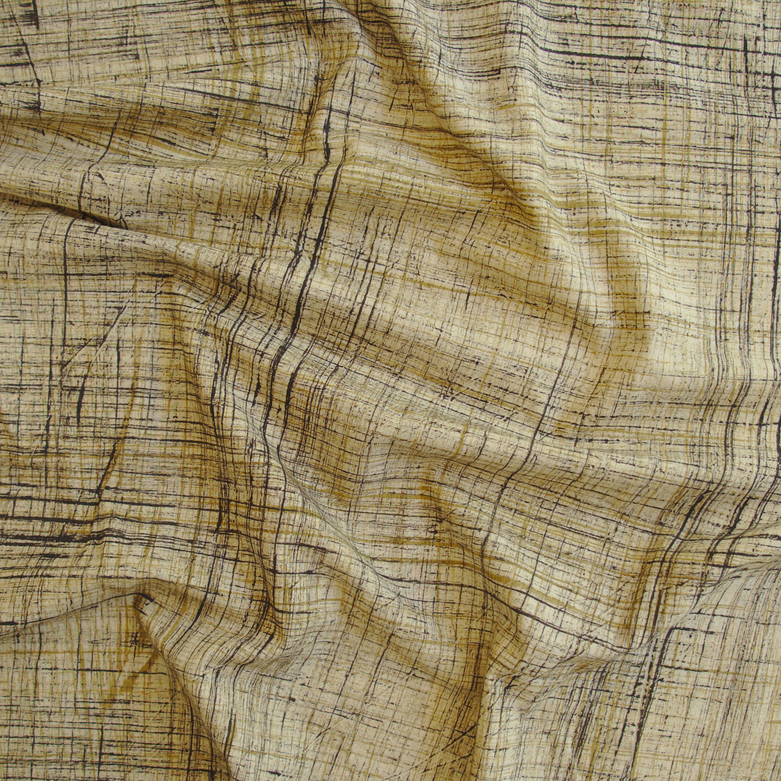 ARB01 - Brush-Printed Fabric - 100% Cotton - Ajrak - Yellow - Contrast - Live