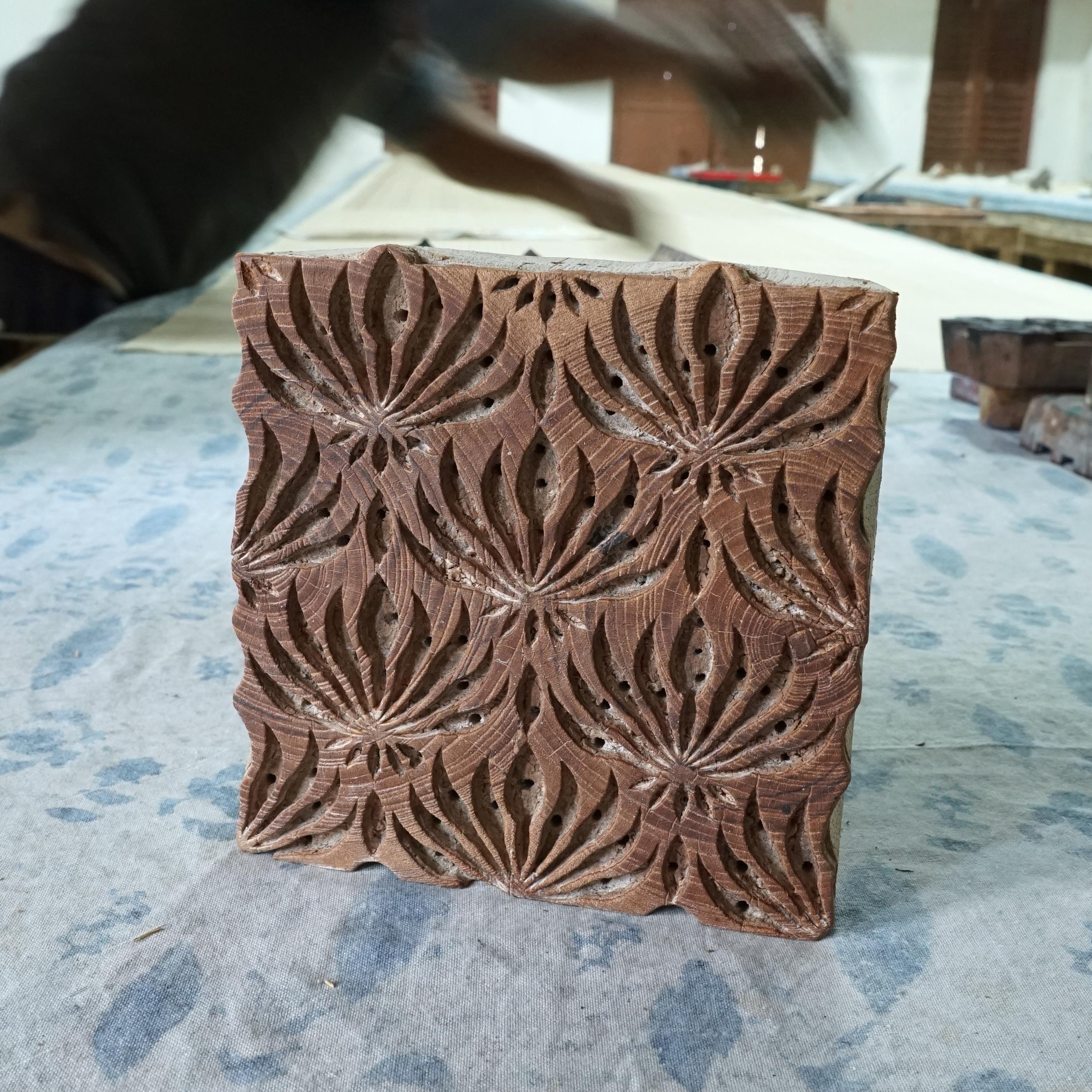 Hand-Carved Block for Printing