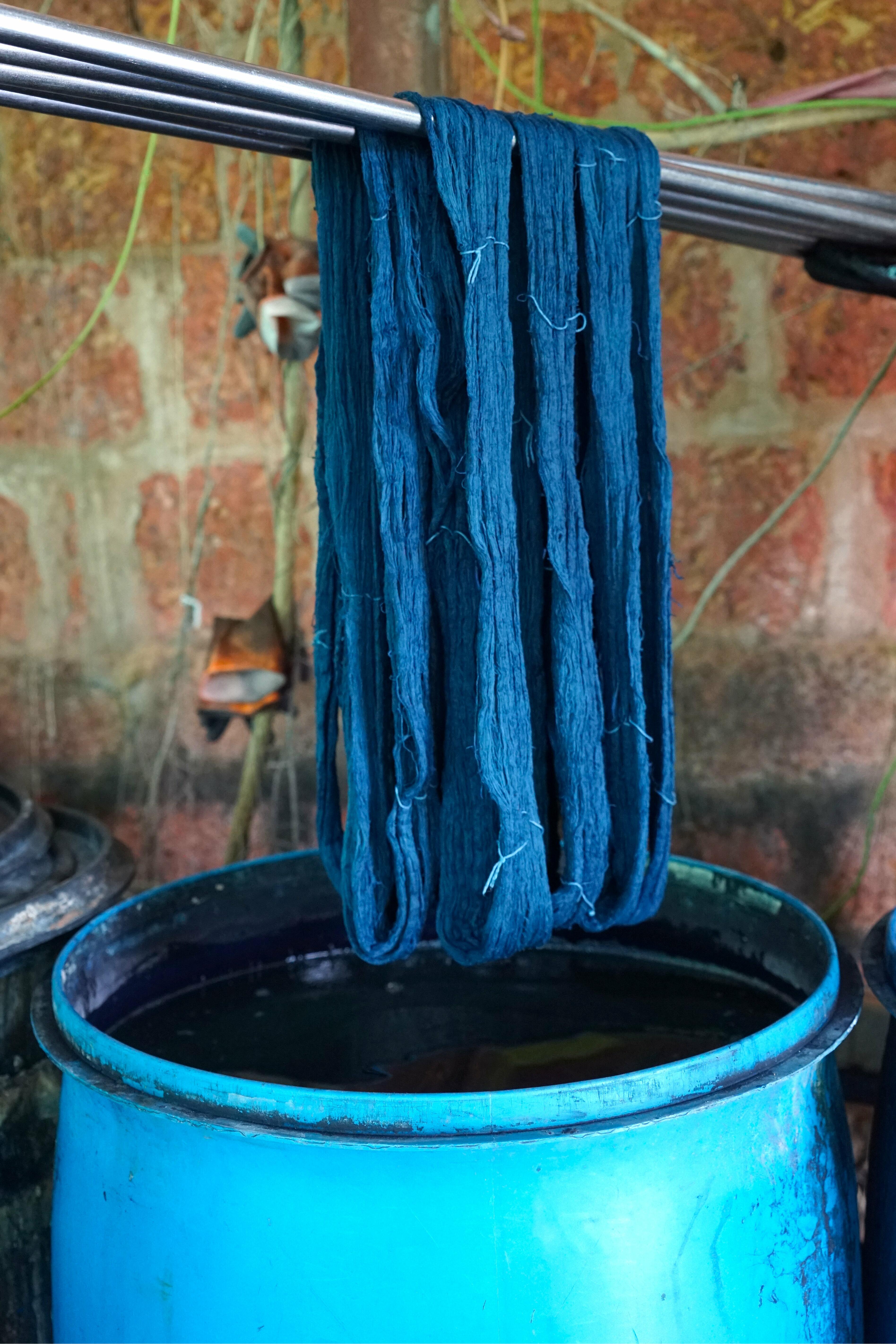 Indigo Dyeing Indigo Weaving