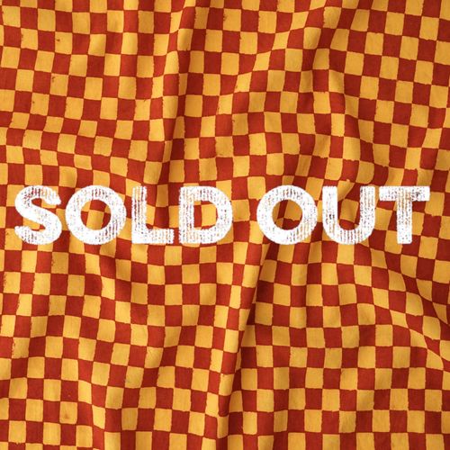 1 - AHM58 - Block-Printed Cotton Fabric - Checks - Chequers - Alizarin & Turmeric Dyes - Contrast - Sold Out