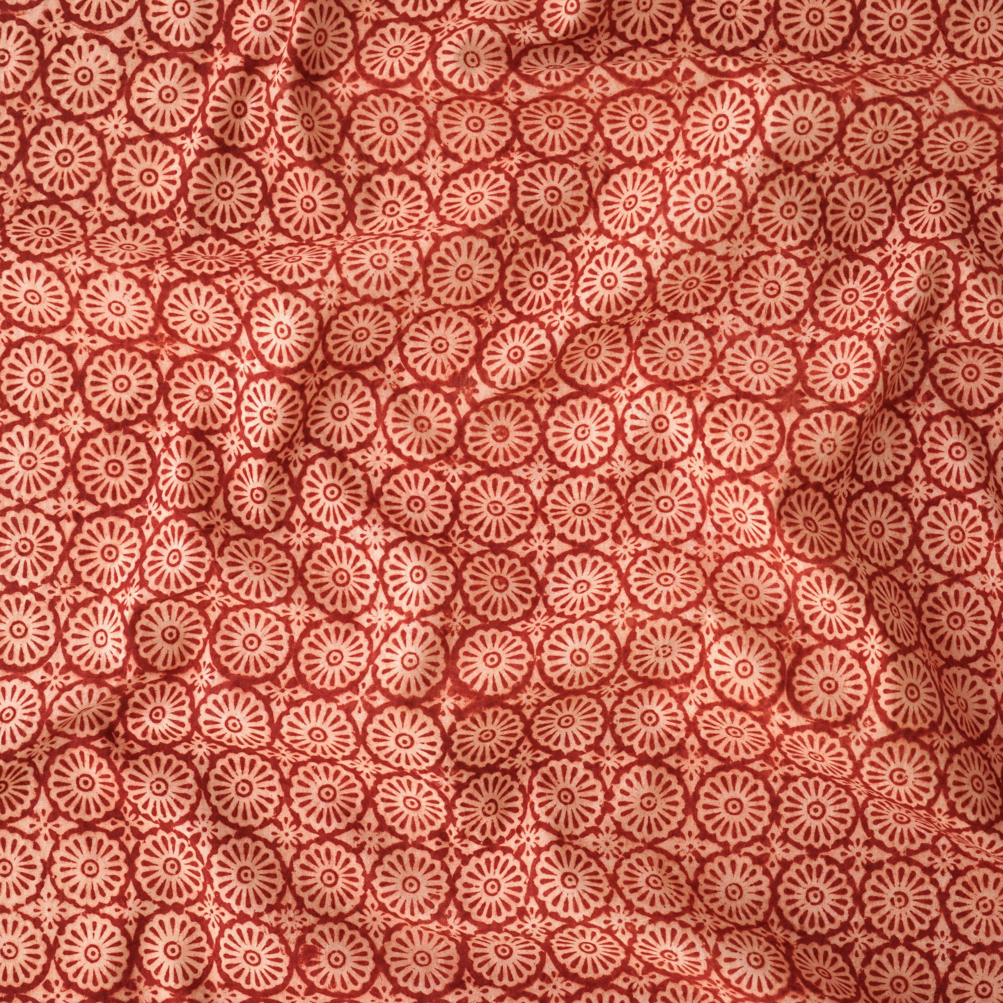 KAR02 - Block-Printed Kalamkari - 100% Cotton - Natural Dyes - Milam Bardo - Contrast