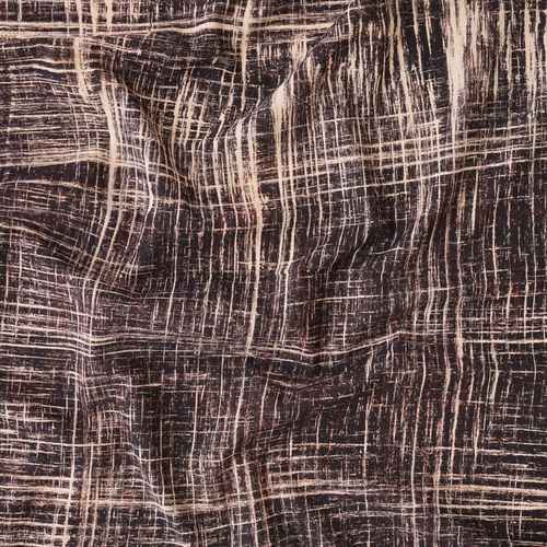 ARB04 - 2. Brush Print - 100% Cotton Fabric - Hand-Brushed - Black - Contrast