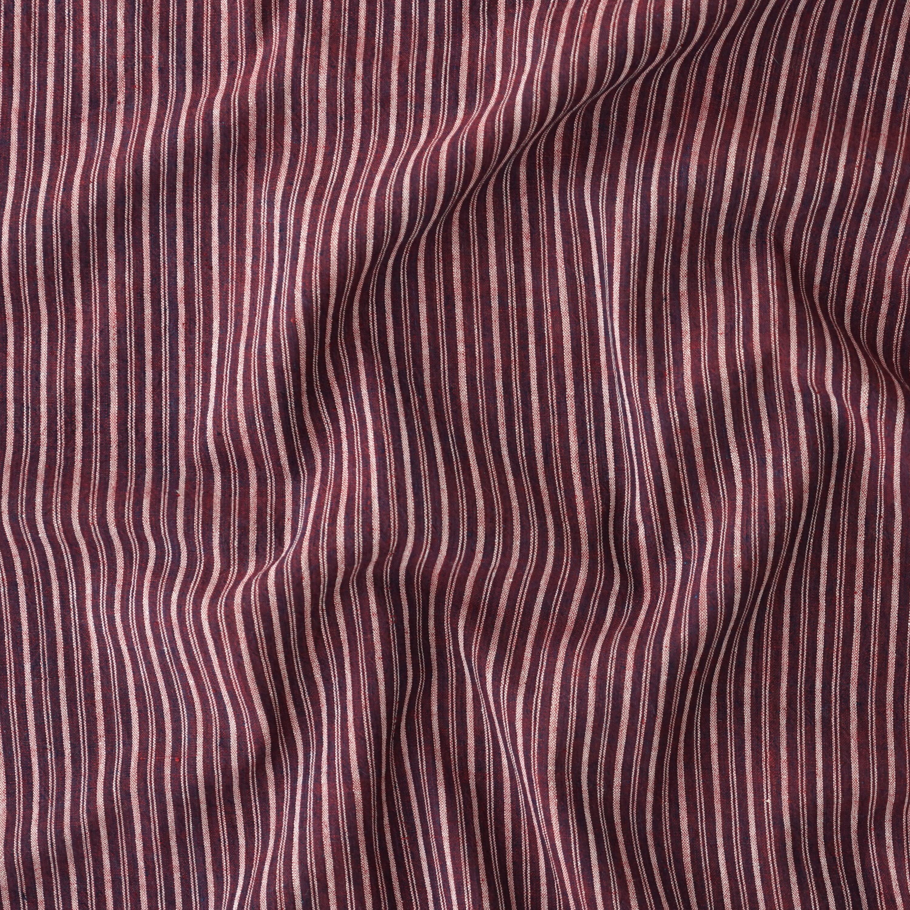 100 % Handloom Woven Cotton - Cross Colour - Pomegranate Yellow Warp, Red Alizarin Weft - Contrast