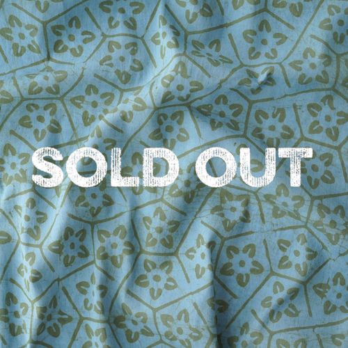 100% Block-Printed Batik Cotton Fabric From India - Candy Fossil Design - Reactive Dye - Sold Out