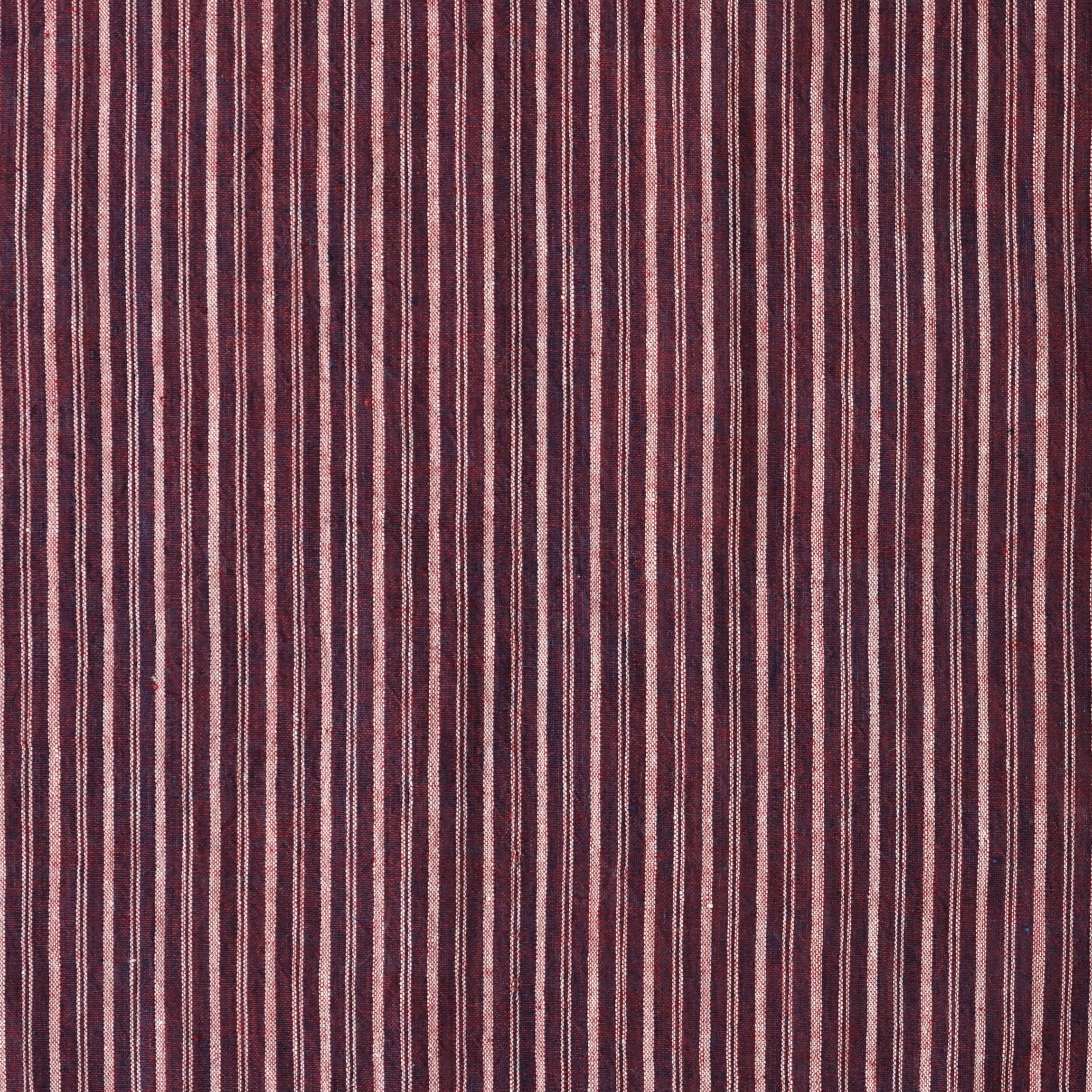 100 % Handloom Woven Cotton - Cross Colour - Pomegranate Yellow Warp, Red Alizarin Weft - Flat
