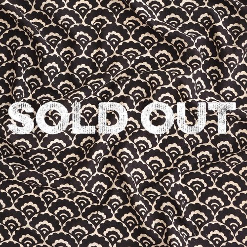 Indian Hand Woodblock-Printed Cotton - Clouds Print - Printed With Natural Black Iron Rust Dye - Contrast - SOLD OUT