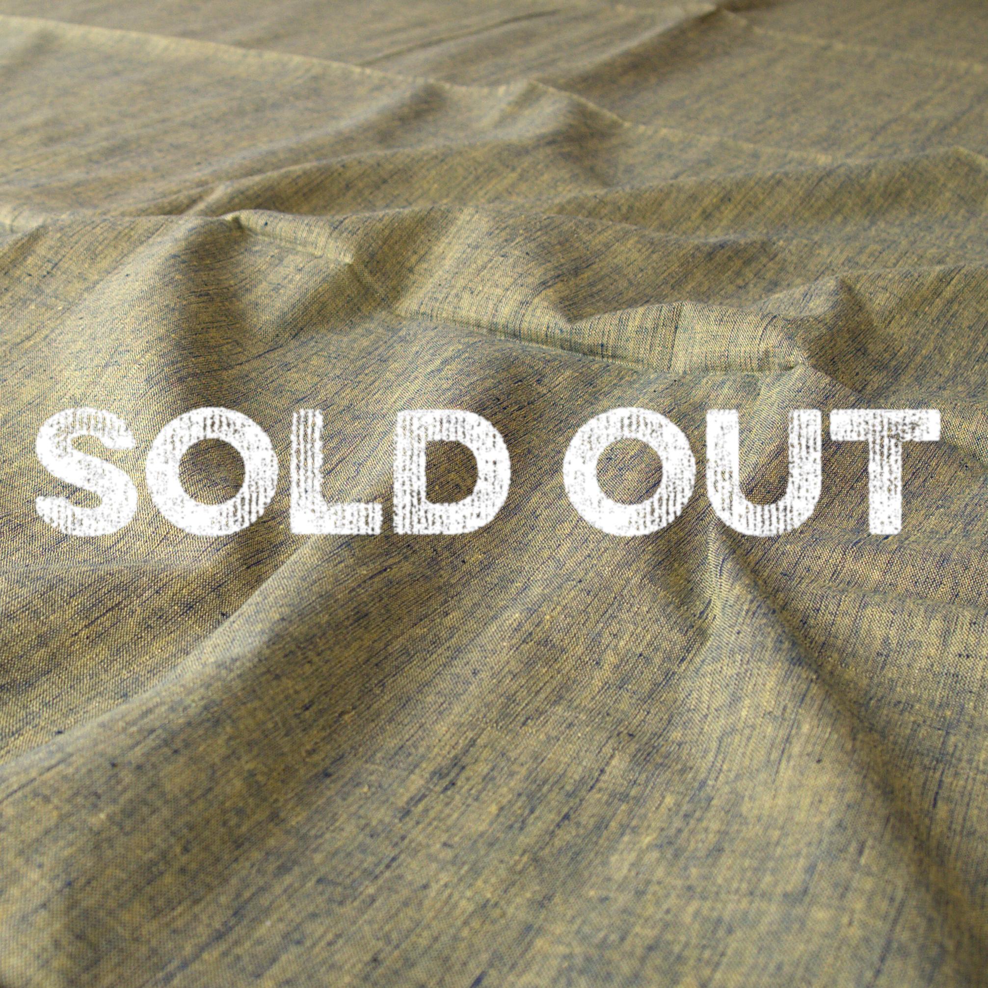 Blue - Indigo Organic Cotton Pomegranate Plain Handloom Fabric