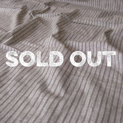 100% Handloom Woven Cotton - Stripes - White Warp, Olive Green Warp & Weft - Contrast