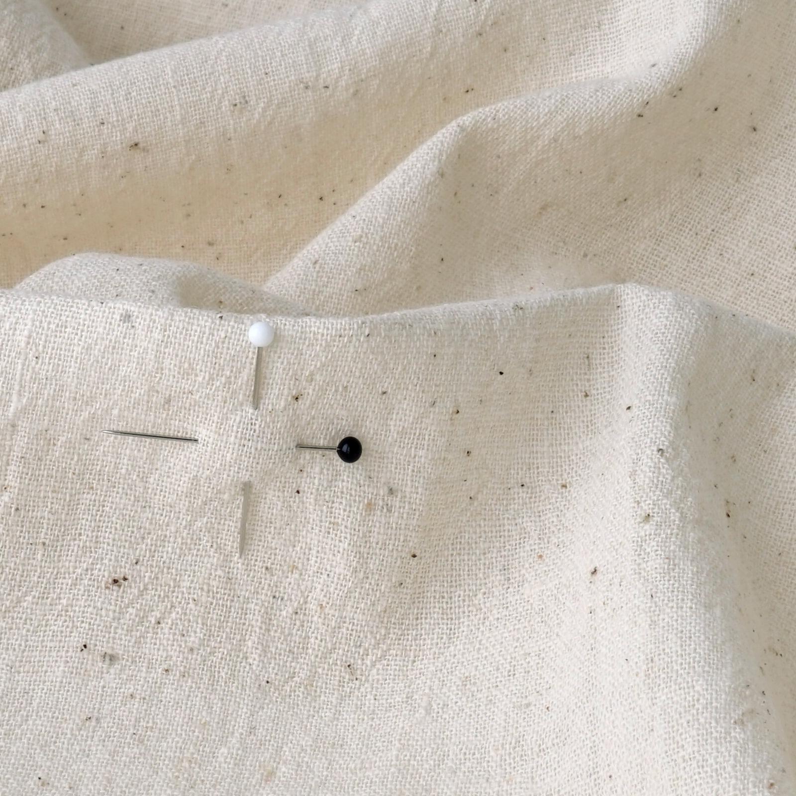 Organic Kala Cotton - Handloom Woven - Plain Weave - 1 by 1 - Unbleached - Undyed - Close Up