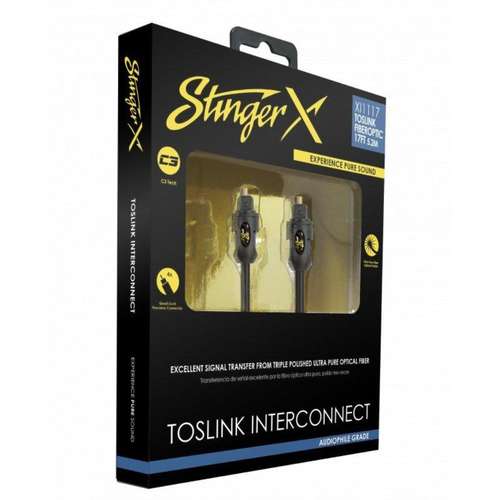 Stinger XI1113 X Series Car Audio DSP Toslink Optical Fiberoptic Cable 3ft 0.9m