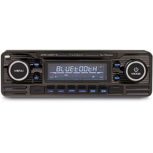Caliber Retro Car Stereo Black FM Radio Bluetooth SD USB AUX In RMD120BT/B