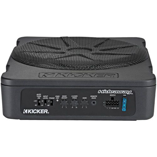 Kicker Hideaway HS10 Sub 10" Compact Powered Active Underseat Subwoofer 180w RMS