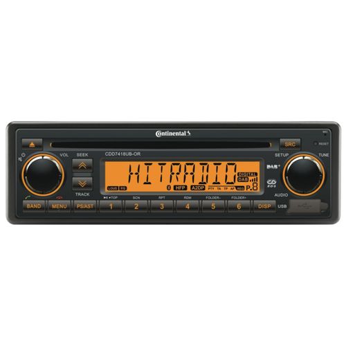 Continental CDD7418UB-OR Bluetooth Car Stereo DAB Radio CD Player USB Retro OEM