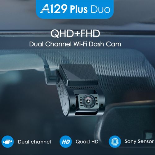Viofo A129 Plus Duo Dash Cam 2 Channel Front & Rear GPS WIFI HD Camera 2" LCD