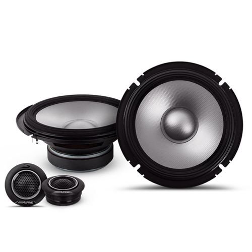Alpine S2-S65C Speakers 6.5 Inch 16.5cm S2 Series 2 Way Component 80w RMS Pair