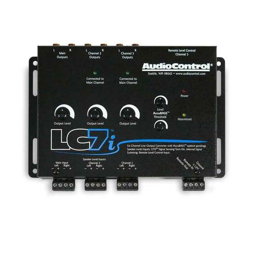 AudioControl LC7i 6 Channel Line Out Converter with Accubass & Subwoofer Control