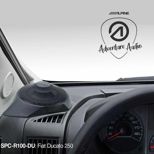 Alpine SPC-R100-DU Full Range 12cm Dash Pod Speakers for Fiat Ducato 3 45w RMS