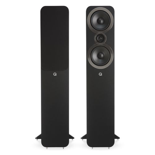 Q Acoustics 3050i Floorstanding HI-FI Home Cinema Loud Speakers Carbon Black