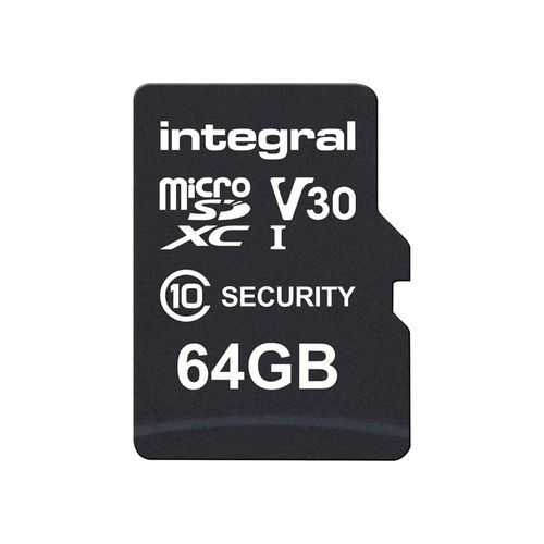 Integral Dash Cam Micro SD Card 64GB High Endurance Home Security CCTV Drones