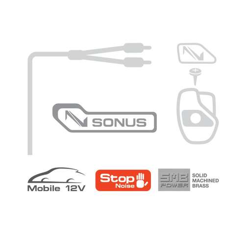 Connection Sonus ST2 450 4.5m 14.8ft 2 Channel Car RCA Amp Cable Lead