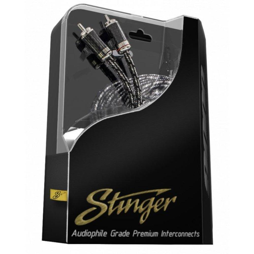 Stinger SI9217 9000 Series 2 Channel Premium RCA Interconnect Amp Cable 5.2m