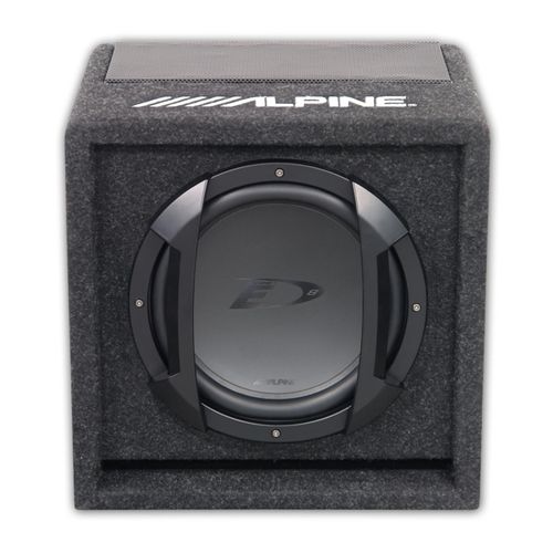 Alpine SWE-815 Subwoofer Amplified Powered Active Sub with Wired Remote 100w RMS